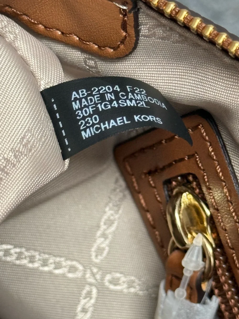 NWT Michael Kors Small Sienna Brown Leather Satchel TopHandle/Crossbody Bag $328 - Picture 16 of 16